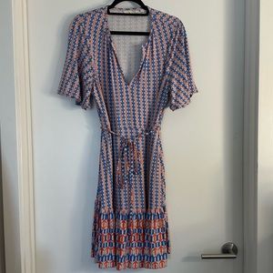 Boden Notch Neck Tiered Jersey dress, size 10